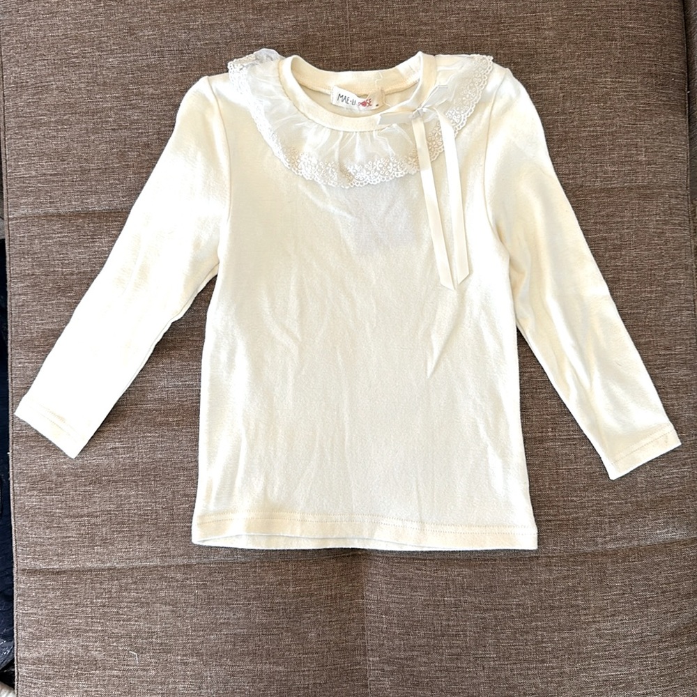 Mar Ali Rose Ruffle Collar Long Sleeve